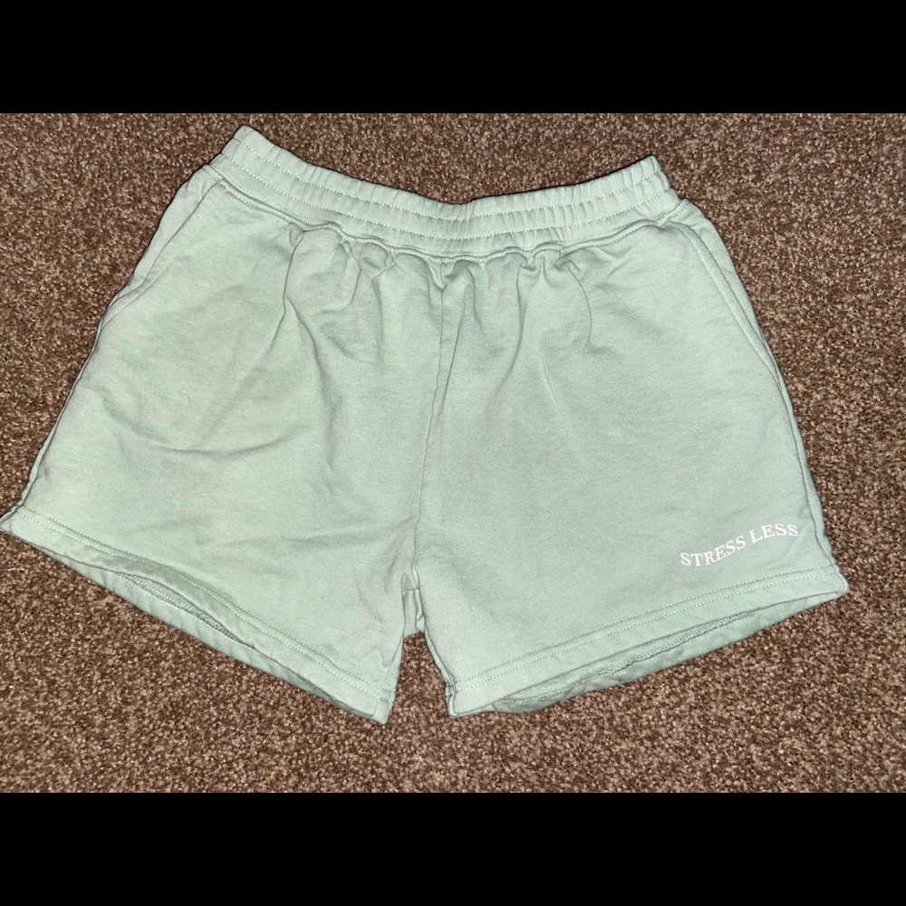 Beginning Boutique Sage Sweat Shorts